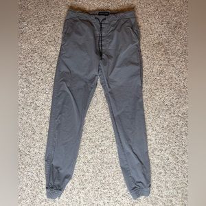 Grey Men’s American Eagle Drawstring Joggers Khaki Material Size Small